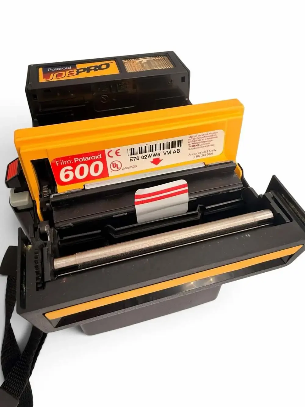 Vintage Polaroid Job Pro 600 Instant Film Camera Black and Yellow